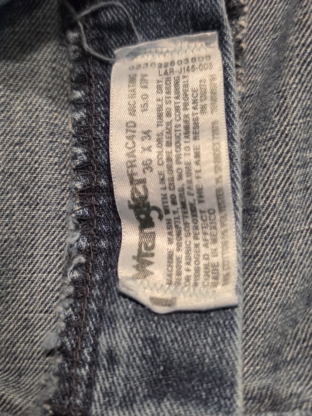 3 Pair Wrangler Men's Denim FR Jeans in Medium Blue with Brown Patch - Picture 7 of 8